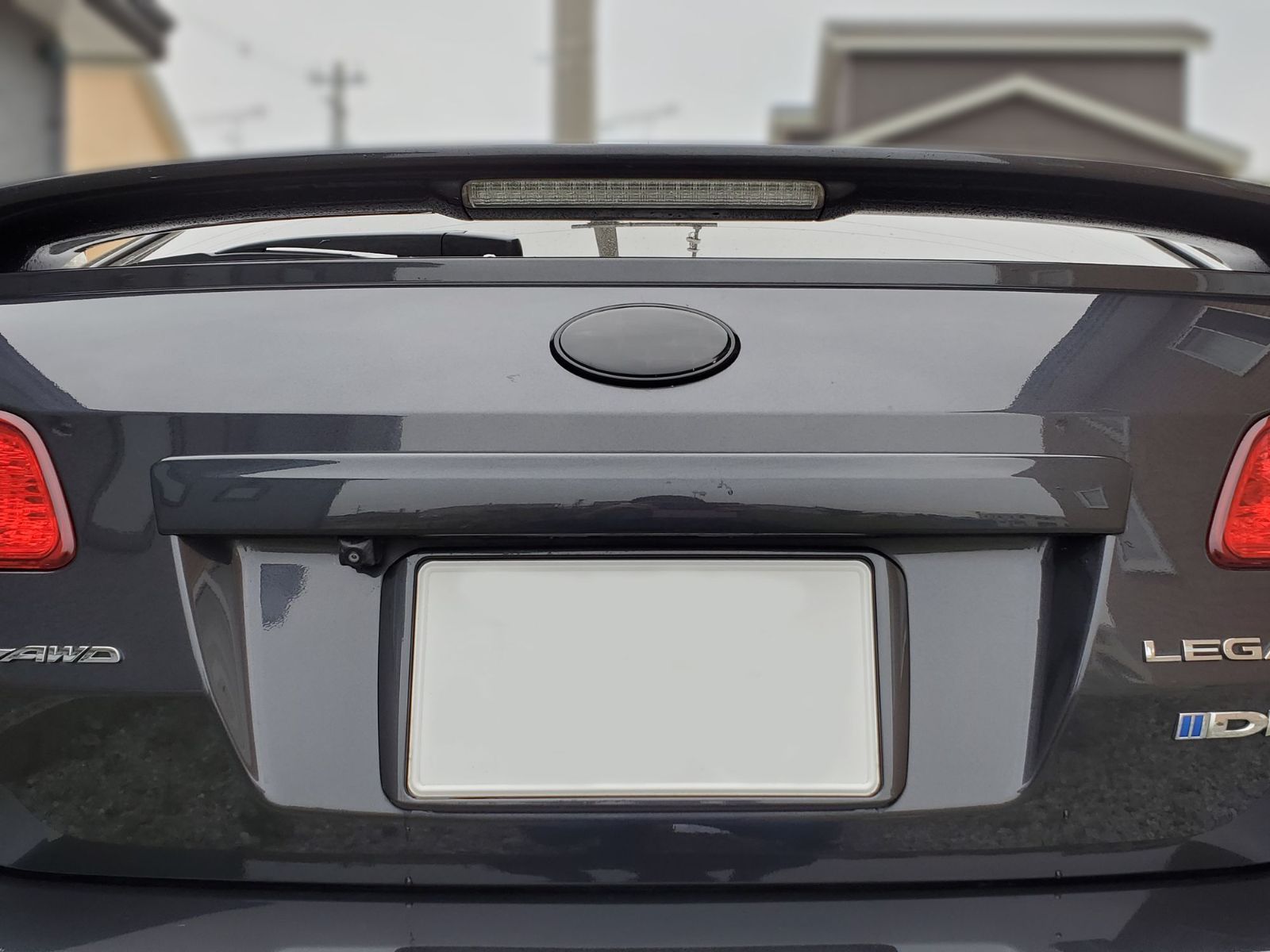 Tint+再利用Ok エンブレム スモークフィルム(ブラックスモーク)レガシイB4 BM9/BMG/BMM 後期 D/E/F型 BMレガシー レガシィ