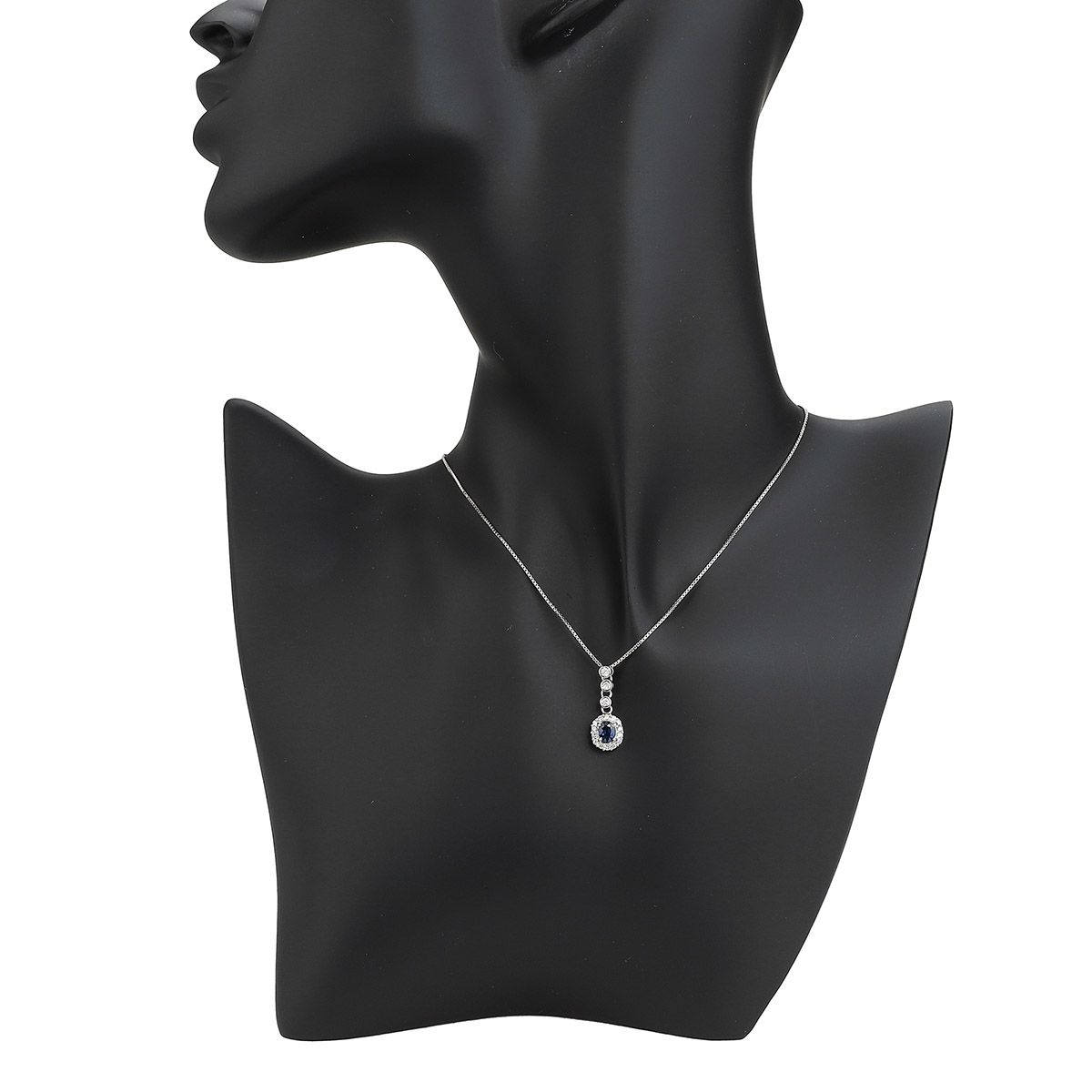 新品仕上済】 ブルーサファイア 0.51ct ダイヤモンド 0.25ct プラチナ 