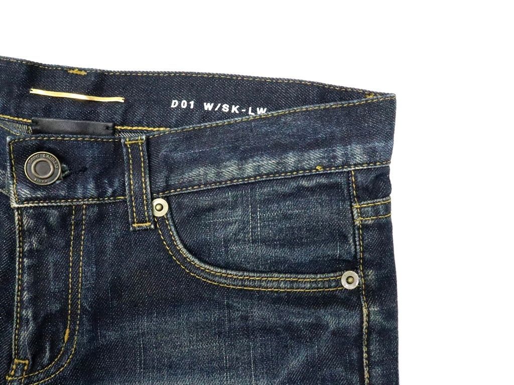 SAINT LAURENT / スキニーパンツ/26/デニム/インディゴ/614447 SAINT LAURENT◇スキニーパンツ/26/デニム/インディゴ/614447