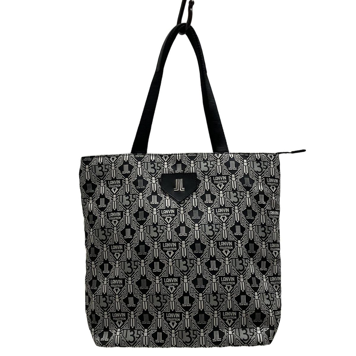 LANVIN COLLECTION ランバンコレクション トートバッグ - ベージュ×黒