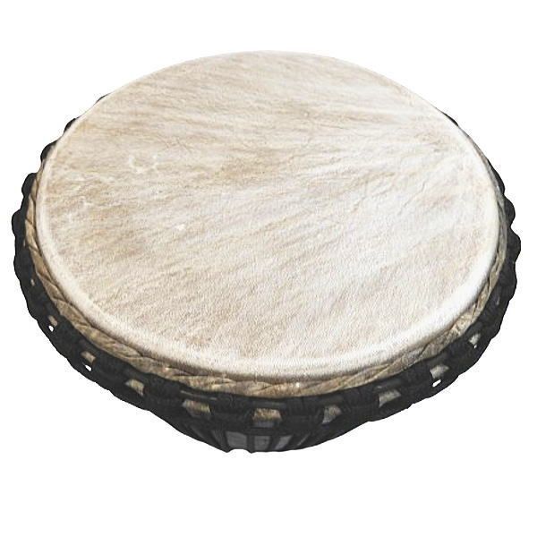 ジャンベ　木製　民族楽器 展示品) ジャンベ 打楽器 民族楽器 木目 天面直径約35cm×高さ約61cm