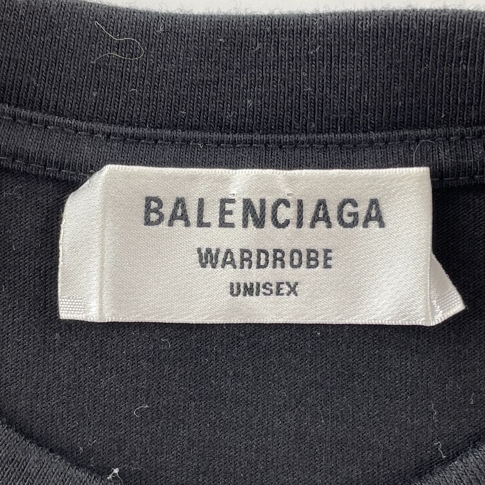 BALENCIAGA バレンシアガ 21年 ブラック ピクセル ロゴTシャツ XS