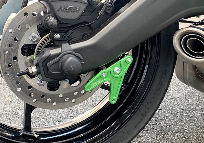 ZX-25R ZX-4R Z650RS NINJA650 Z650 レーシングスタンドフック 緑