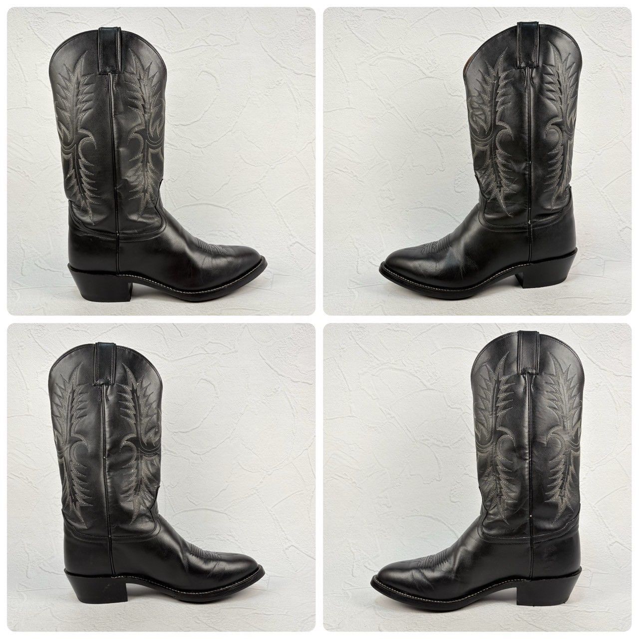 良品】Tony Lama トニーラマ ウエスタンブーツ 黒 7.5 EE / 25.5