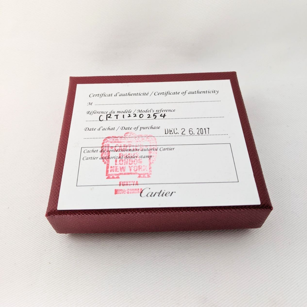 美品 Cartier カルティエ Cハート キーリング 保存袋 ギャラ 箱付