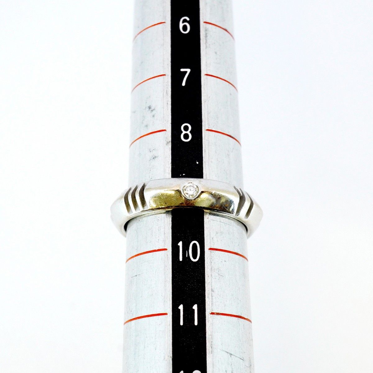 5jib0353】ティファニー リング アトラスXクロスロード/ナロー 4PD  