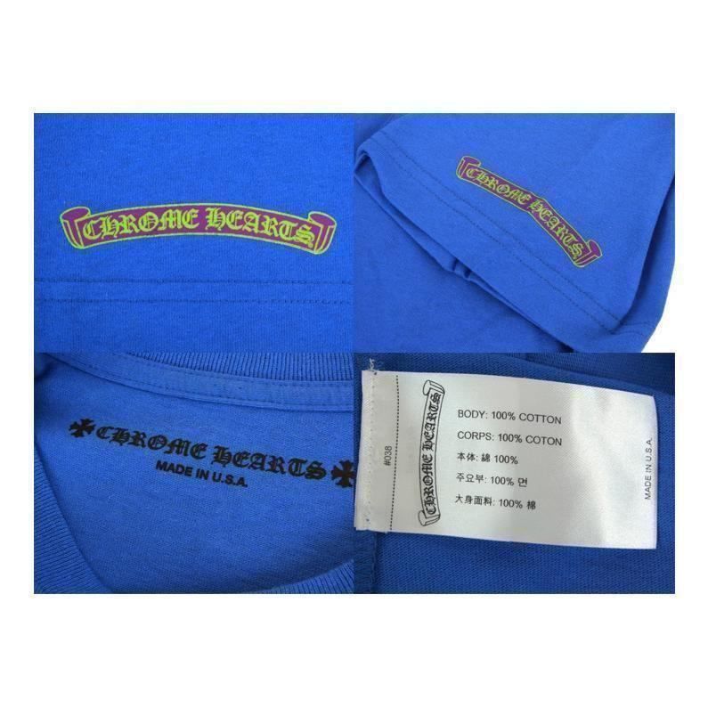 【CHROME HEARTS】スクロール Tシャツ ジョーカースクロール クロムハーツ スクロール マルチカラー カラフル クロス Tシャツ