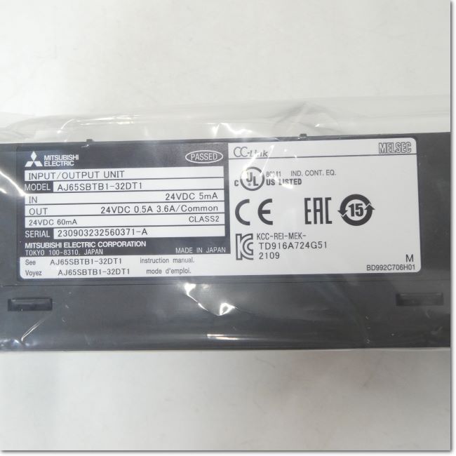 送料無料・保証有】 三菱電機 AJ65SBTB1-32DT1 CC-LinkリモートI/Oユニット DC入力16点 トランジスタ出力16点  端子台タイプ - メルカリ