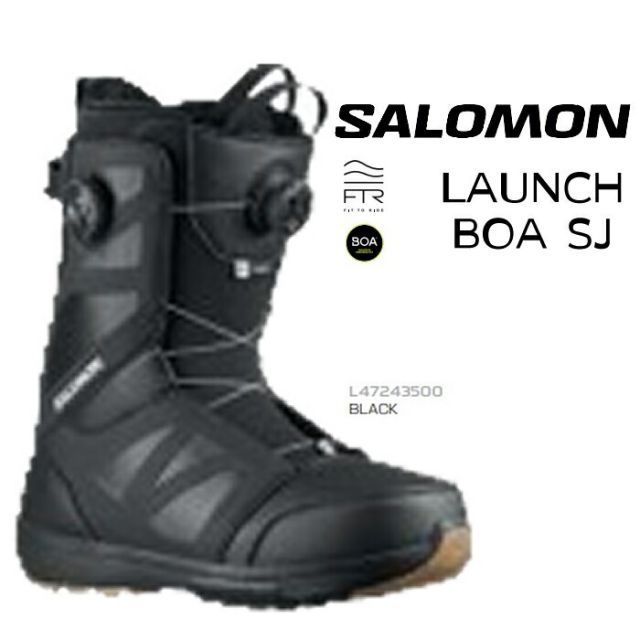 サロモン スノボブーツ LAUNCH BOA SJ BLACK 26.5 種類8：BLACK