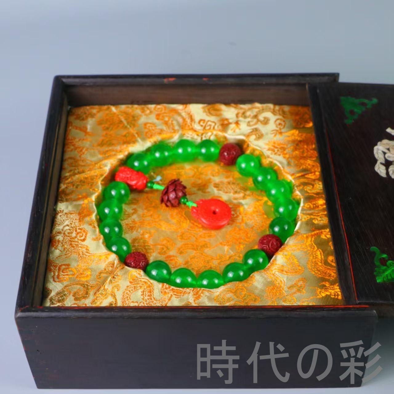 中国古美術 清代 宮廷御蔵 高冰翡翠 宝石彫 旧家蔵 彫刻 飾玉 首飾 唐物 骨董品 アンティーク ジュエリー コレクション R07092701