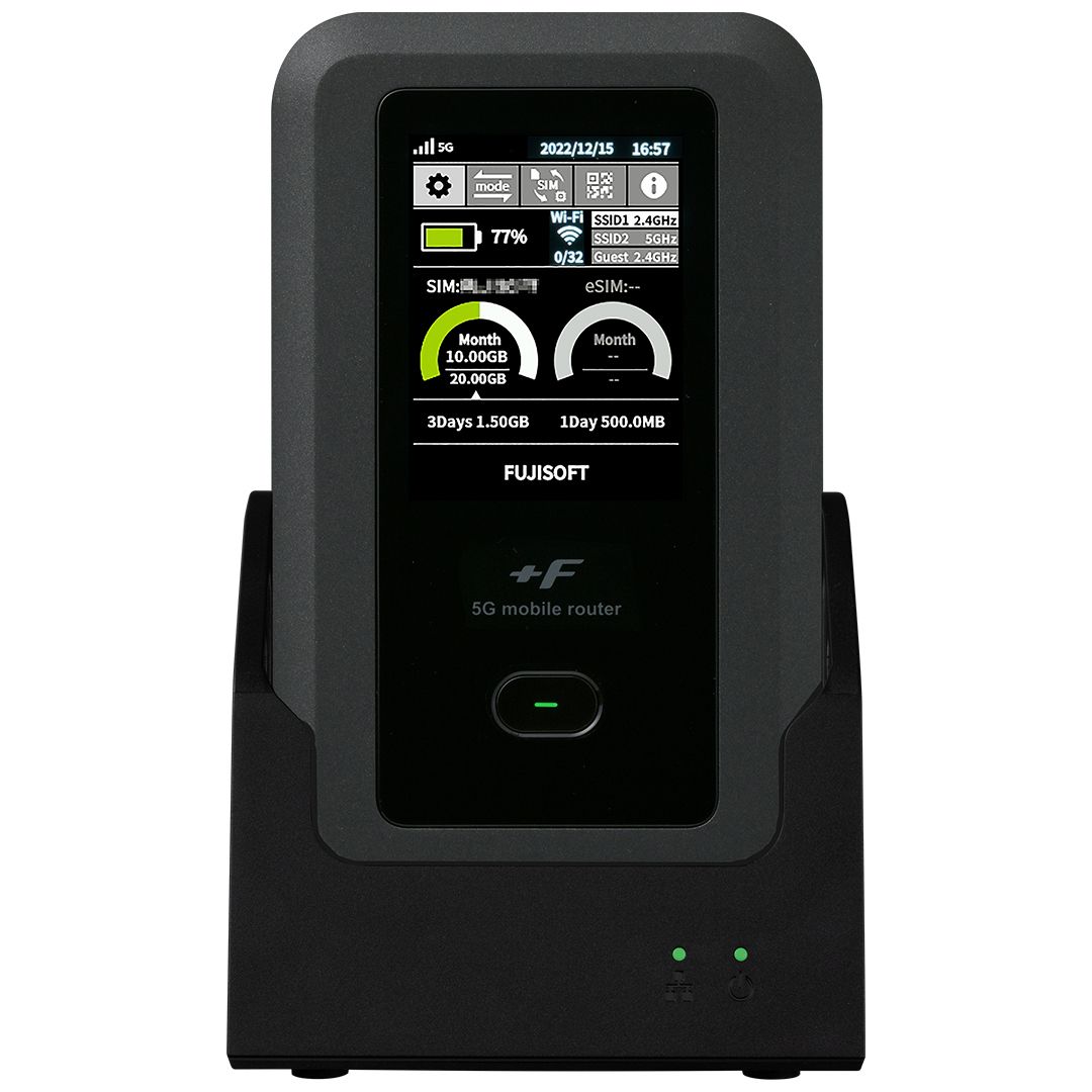 Speed Wi-Fi DOCK 5G01 黒色 本体と箱、取扱説明書付き Speed Wi-Fi