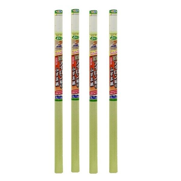 アサヒペン ＥＸアイロン貼りふすま紙 ２枚入り Ｎｏ．２０２流花 4本セット