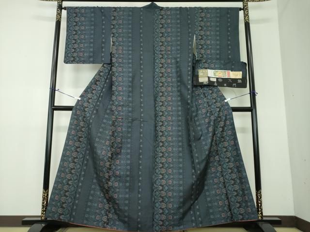 Ｒ623正絹本場紬着物９マルキ2枚セット！ R623正絹本場紬着物9マルキ2枚セット！