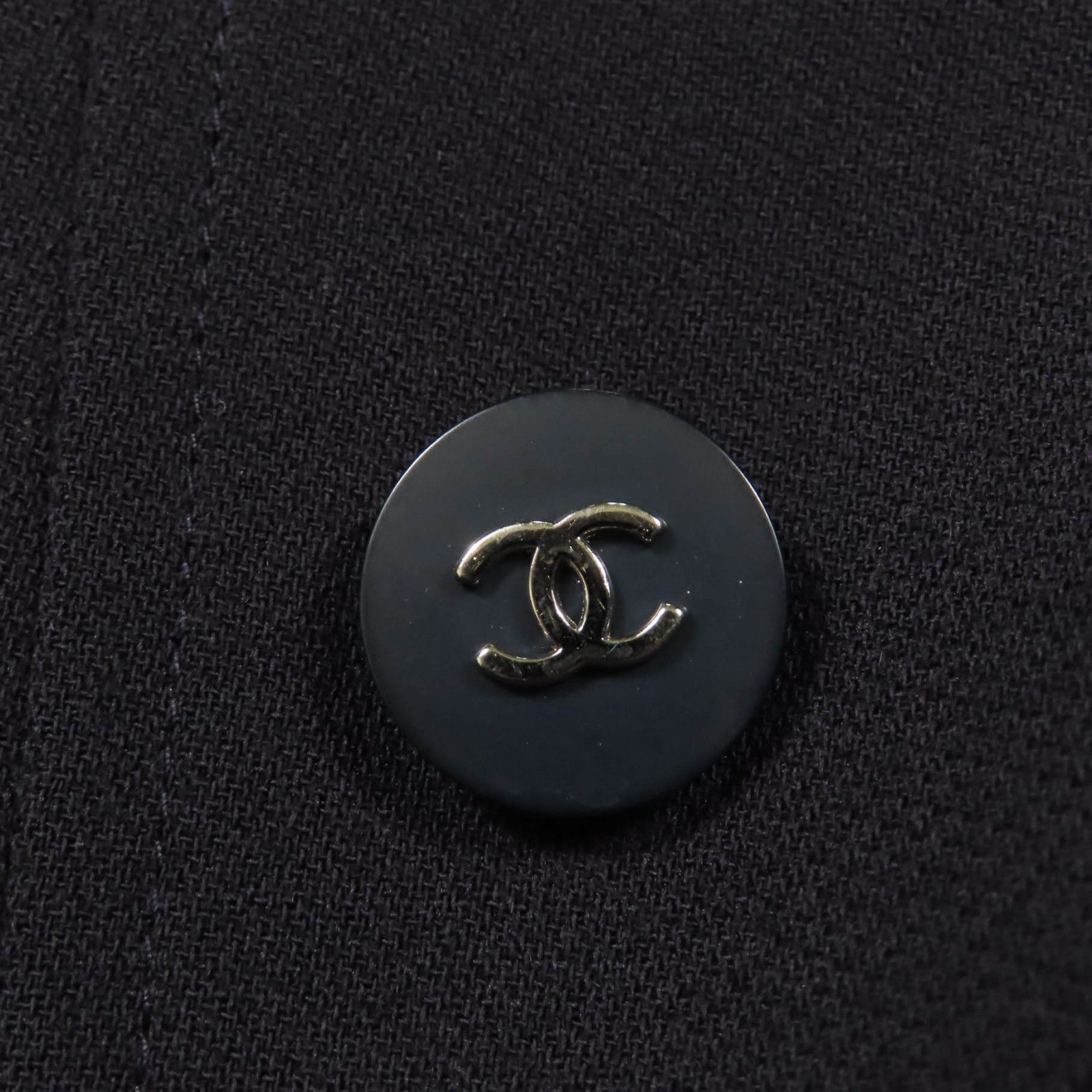 CHANEL シャネル ヴィンテージ 96P P06434V02954 ウール100％ ココマークボタン ジャケット ダークネイビー 38 フランス製 レディース SIROKUMA-CORPORATION_COM