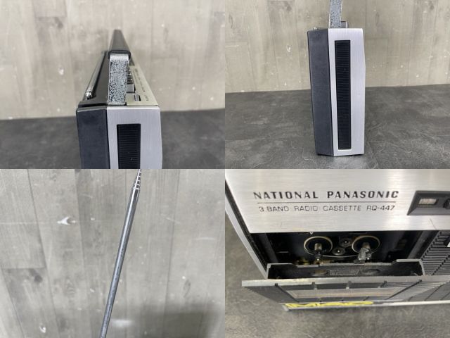 ビンテージラジカセ【】音出し確認済み ナショナル MAC RQ-447