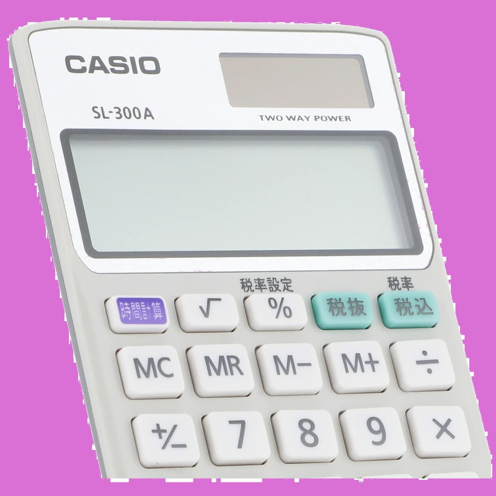 カシオ パーソナル電卓 時間・税計算 手帳タイプ 8桁 SL-300