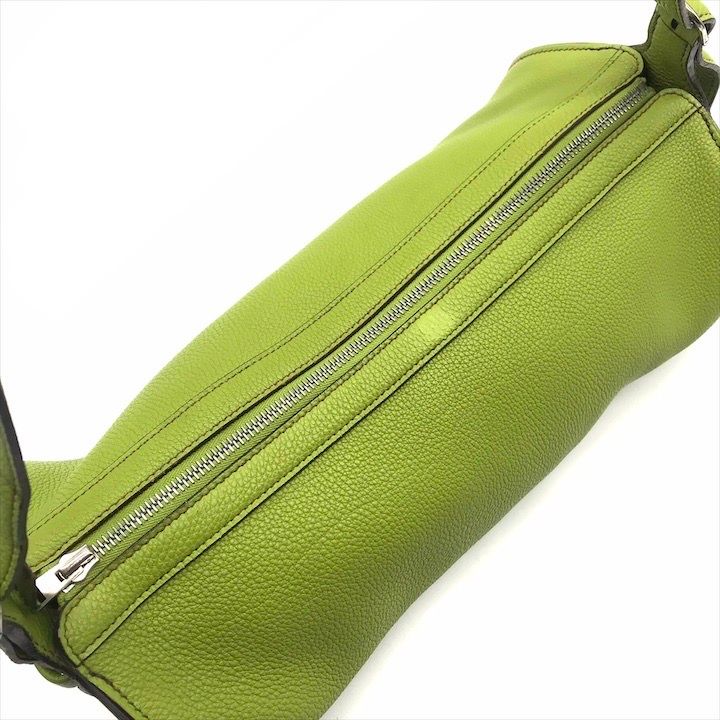 美品 HERMES エルメス ドレミ レザー シカクF 刻印 ショルダー バッグ  