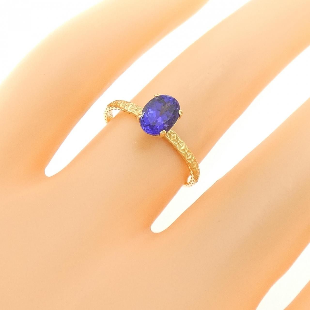 K18YG タンザナイト リング 0.88CT - メルカリ 