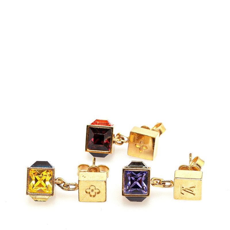 美品　ルイヴィトンピアス　ブックルドレイユ ギャンブル　３点セット ルイヴィトン Louis Vuitton ピアス 3点セット ブックルドレイユ