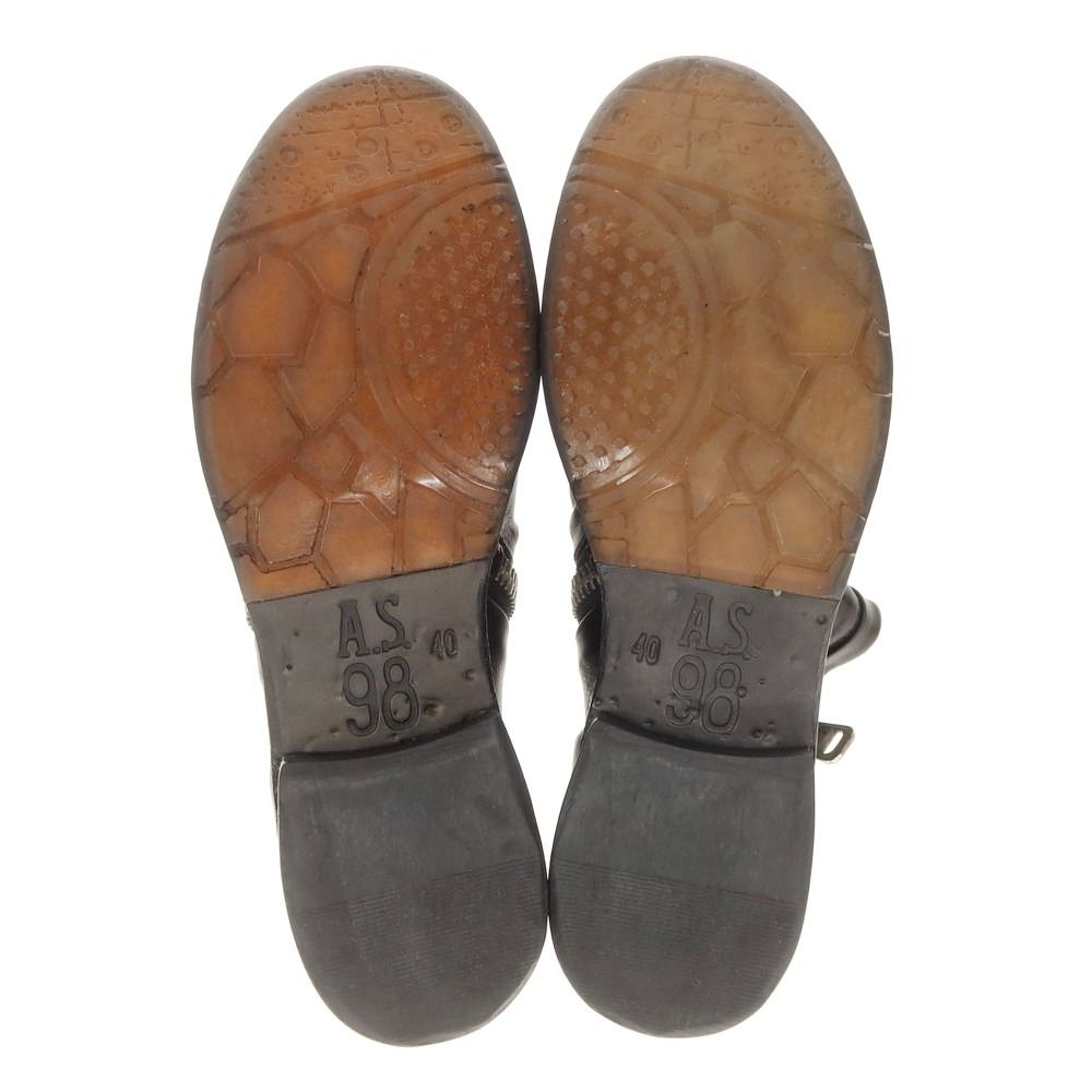 新品】エアーステップ98 A.S.98 サイドジップ ブーツ ブラック【サイズ  