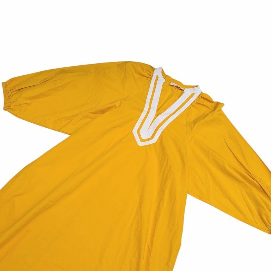 TORY BURCH Puff Sleeve Cotton Poplin One Piece トリーバーチ