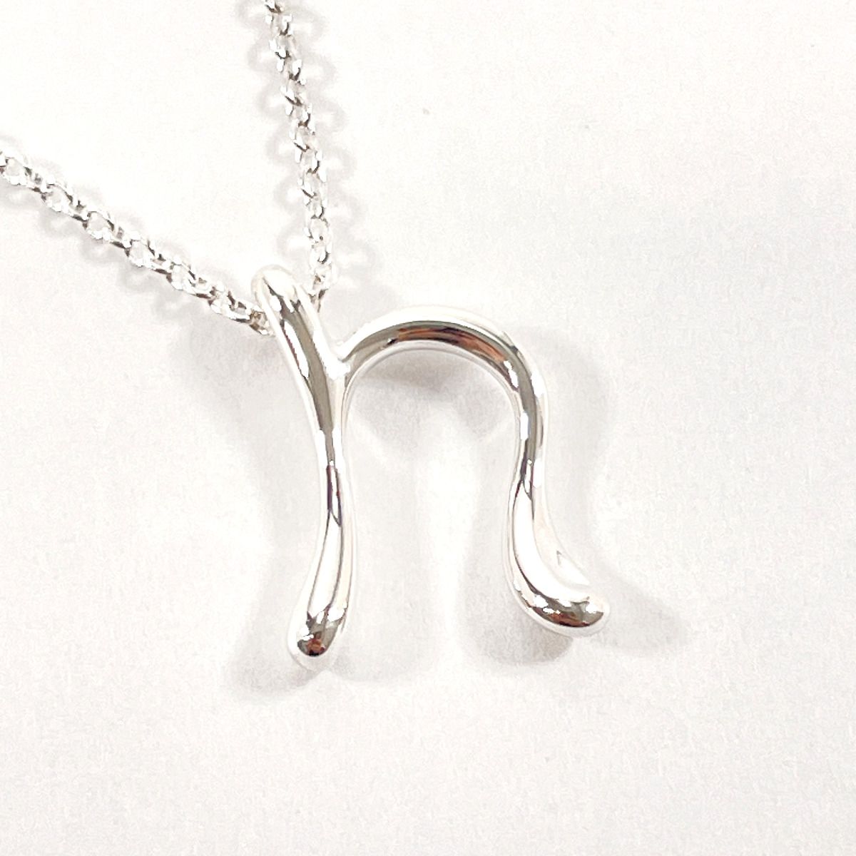 ティファニー ネックレス レター イニシャル Nモチーフ エルサ