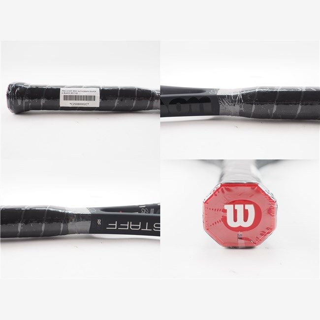 中古 テニスラケット ウィルソン プロスタッフ RF97 オートグラフ ブラック イン ブラック 2017年モデル (G3) WILSON PRO STA (c25080089c) 中古 テニスラケット ウィルソン プロスタッフ RF97 オート