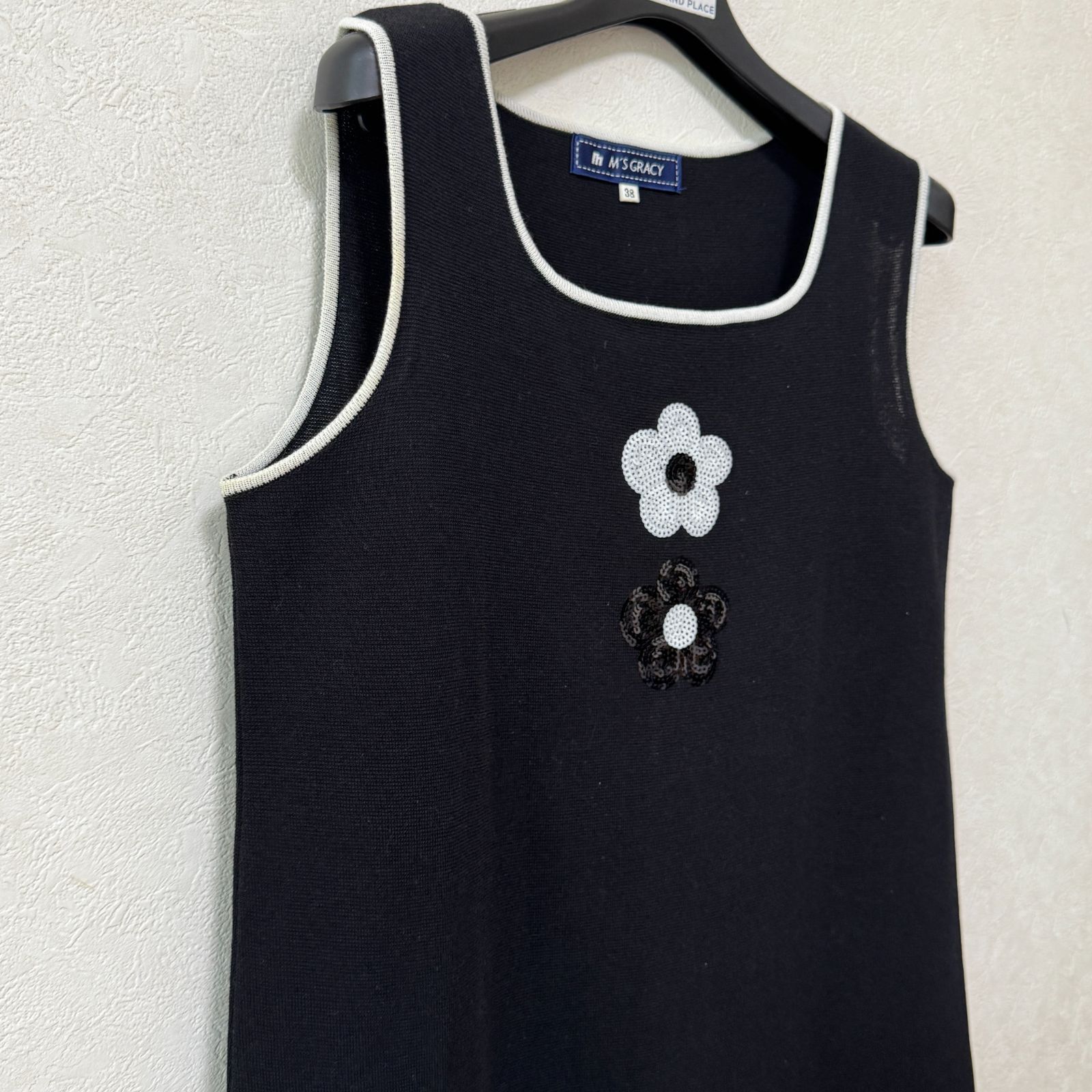 M'S GRACY エムズグレイシー ニット ノースリーブ ミニ