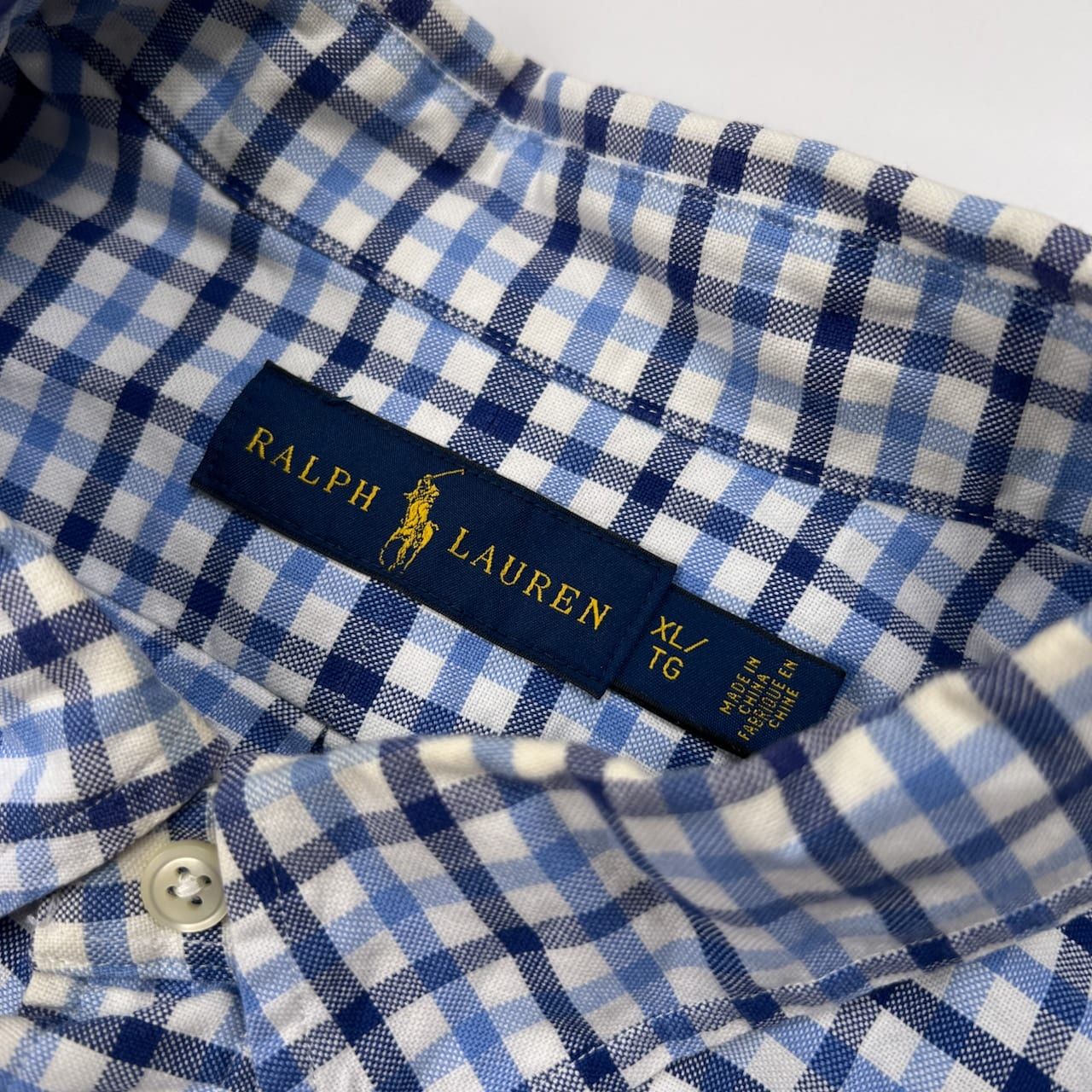人気 ラルフローレン 長袖シャツ 2XL ブラウン チェック ボタンダウン 古着 Polo by Ralph Lauren ラルフローレン 長袖 CUSTOM FIT チェック