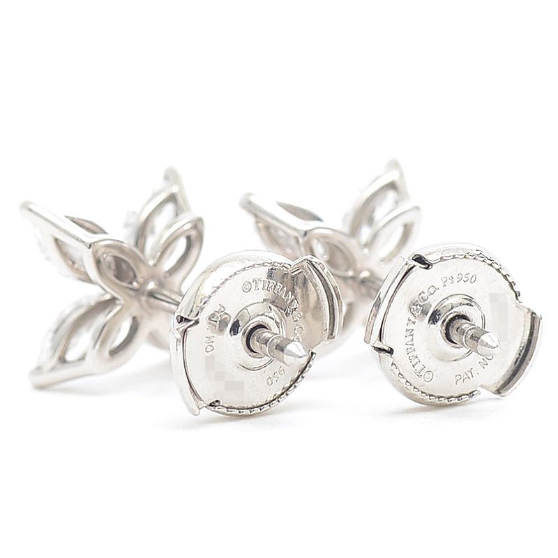 ティファニー ビクトリア ダイヤ ピアス ミディアム マーキスシェイプ  