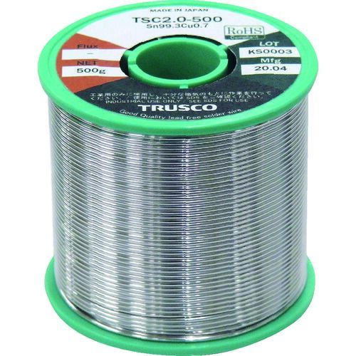 ＴＲＵＳＣＯ 配管 配線用鉛フリーはんだΦ２ ０−５００Ｇ