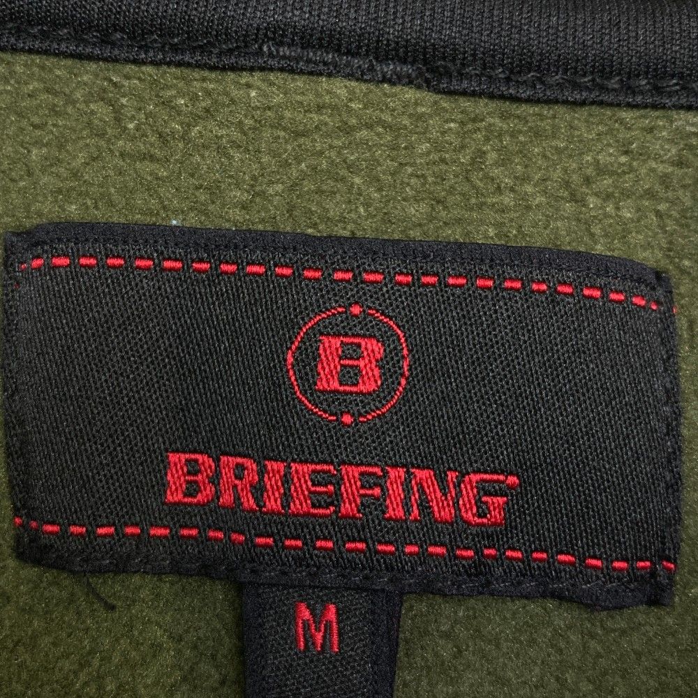 サイズ：M BRIEFING GOLF ブリーフィング 裏起毛 ハーフジップ