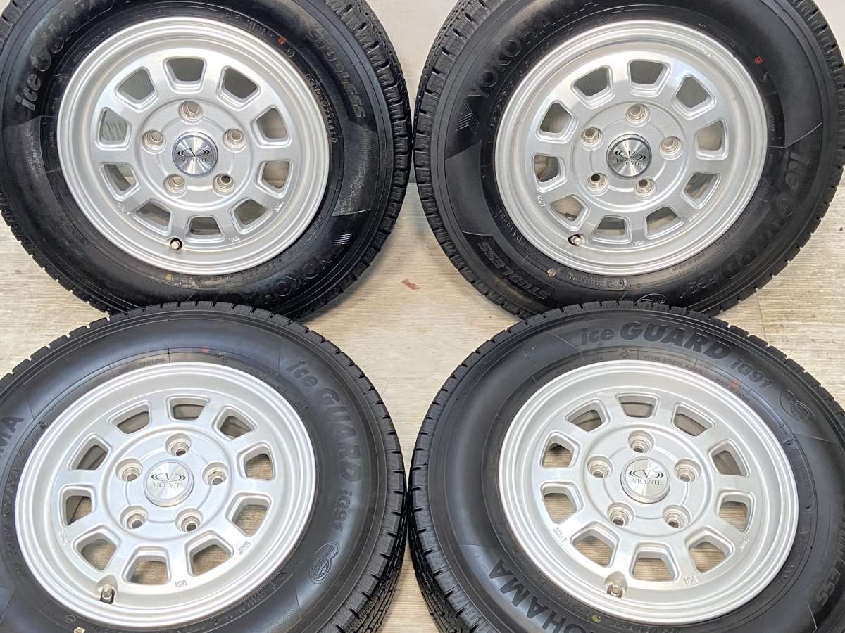 165/80R13 94/93LT ヨコハマ アイスガード iG91 VICENTE 13x5.0 45 
