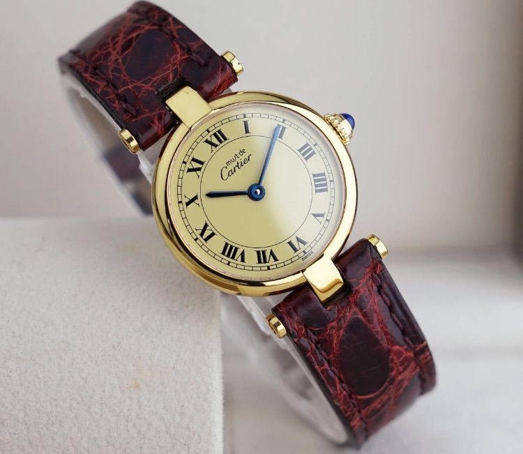 美品 カルティエ マスト ヴァンドーム アイボリー ローマン SM Cartier ...