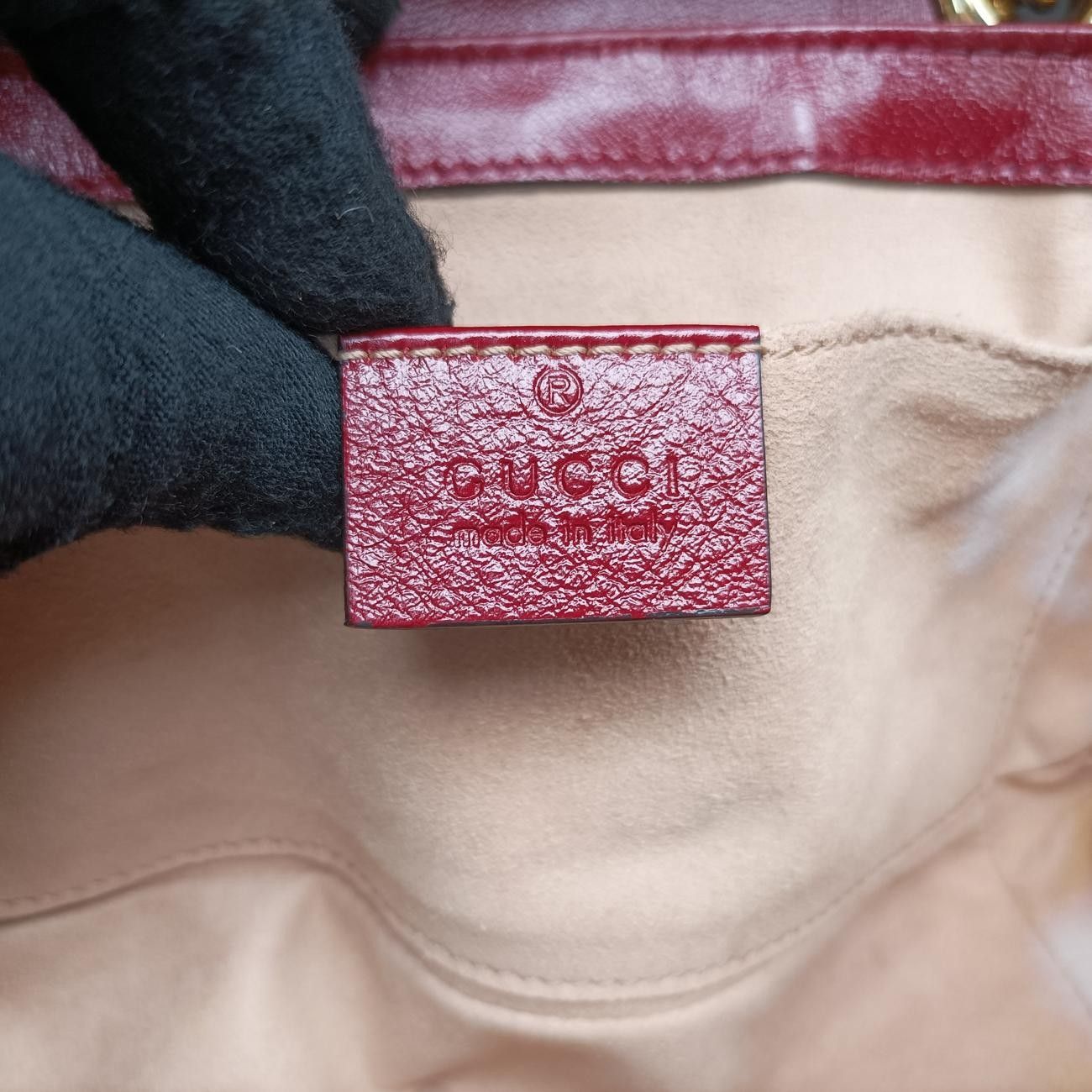 グッチGucciGGマーモントベージュ×レッド×マルチカラーキャンバス×レザー446744D031692815