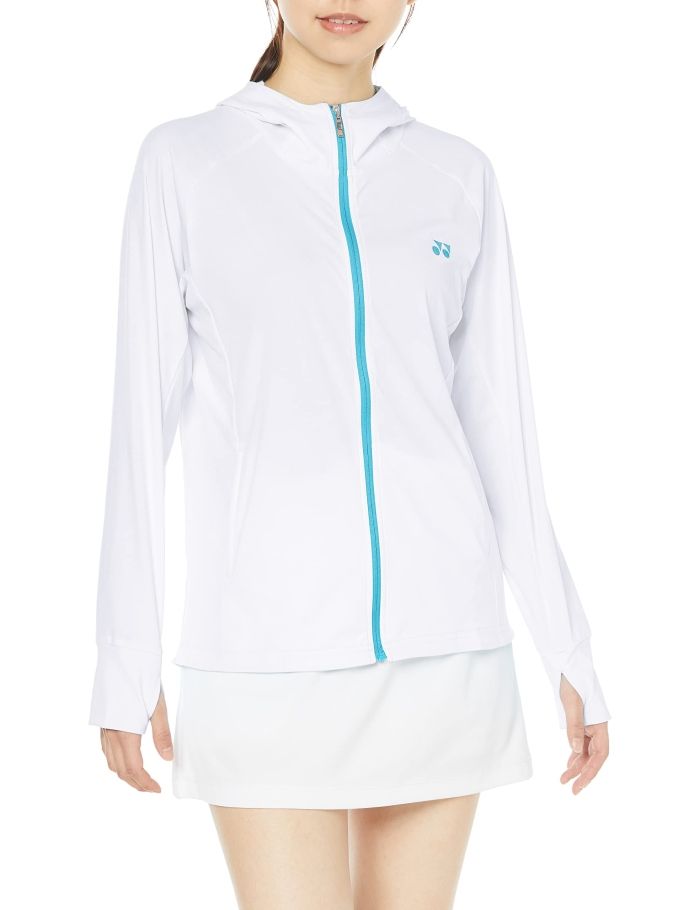 【新品・5営業日で発送】YONEX ヨネックス ウィメンズニットウォームアップパーカー (57076) 色 : ホワイト サイズ : O 