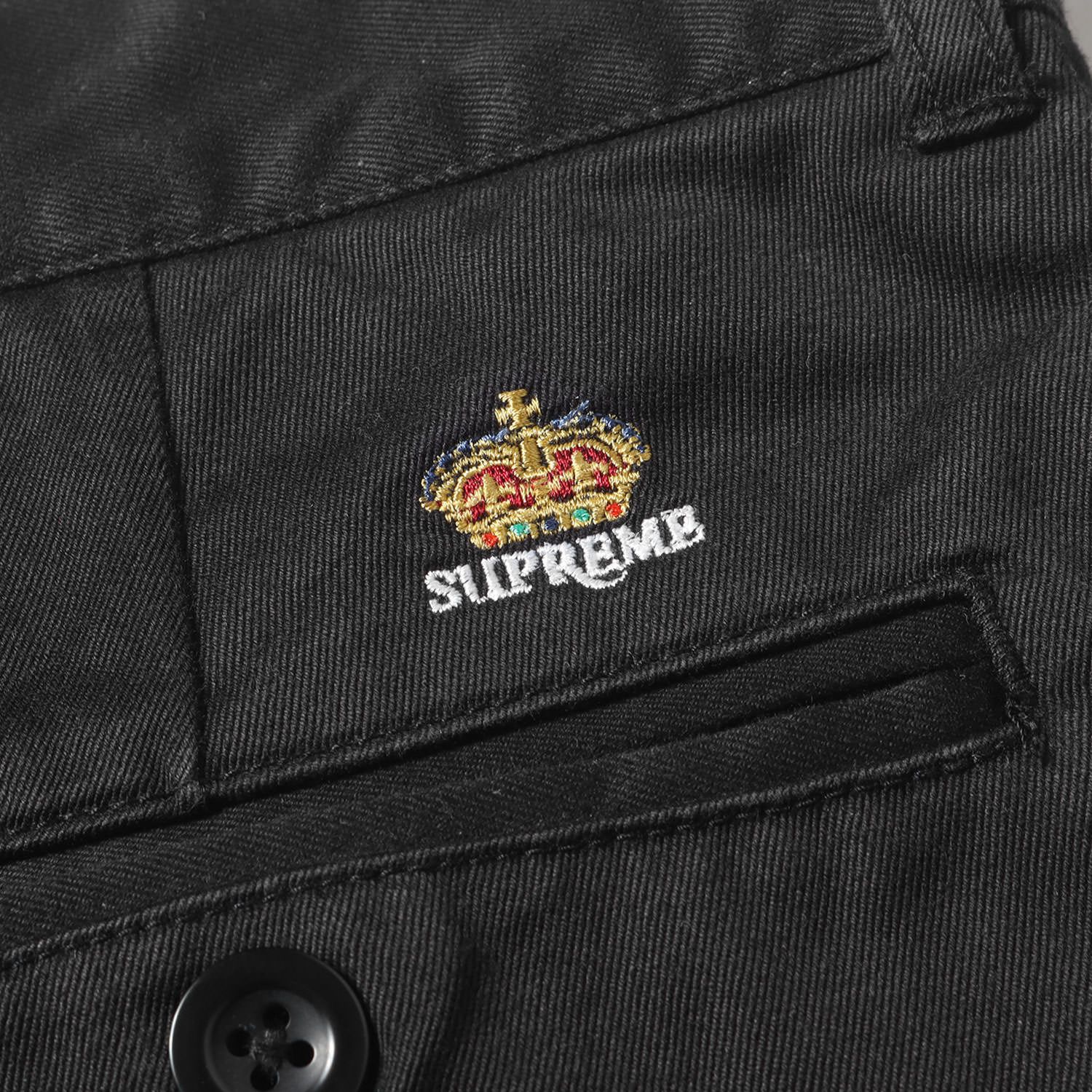 Supreme シュプリーム パンツ サイズ:32 / クラウン刺繍 チノ ショーツ 