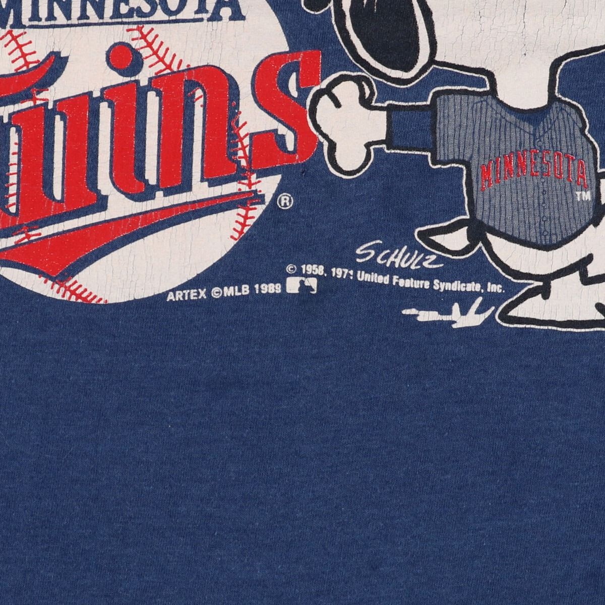 古着 80年代 ARTEX MLB MINNESOTA TWINS ミネソタツインズ SNOOPY