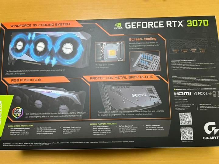 GIGABYTE NVIDIA GeForce RTX3070グラフィックボード - OSDストア