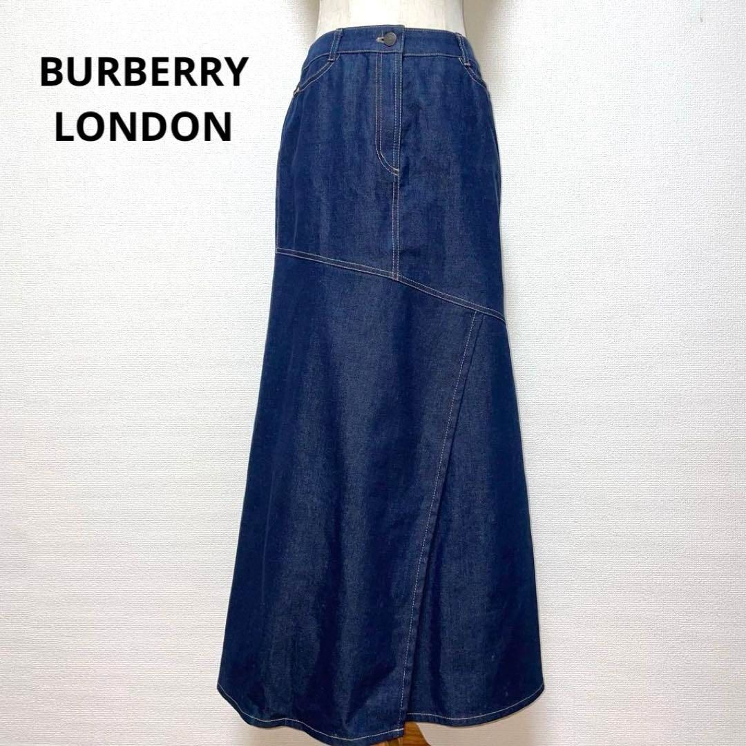 BURBERRY LONDON バーバリーロンドン デニム ロングスカート 38