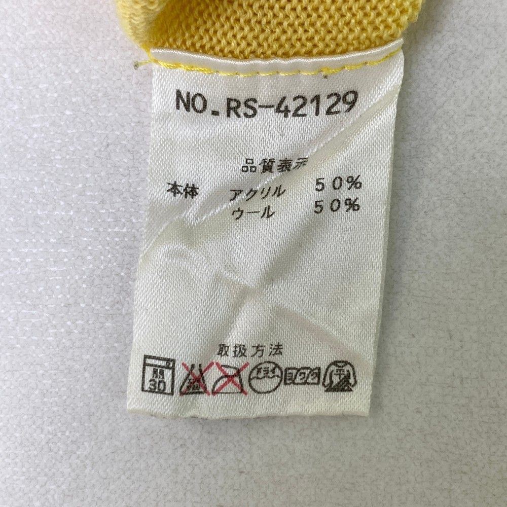 サイズ：5 RUSSELUNO ラッセルノ タートルネック 長袖ニットセーター イエロー系 [240101256698] ゴルフウェア メンズ ストスト