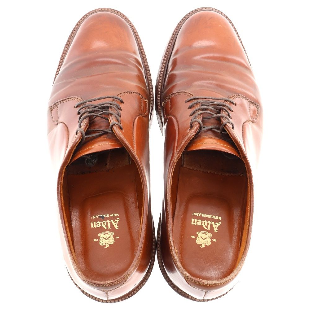 オールデン ウイスキーコードバン プレーントゥ ブーツ Alden