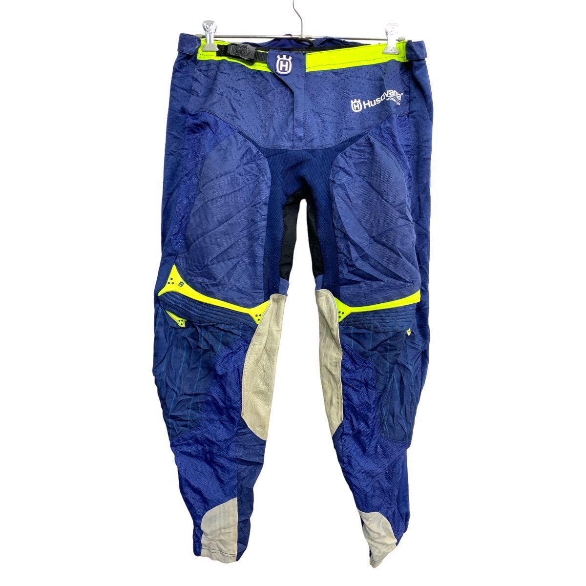 Husqvarrna モトクロスパンツ W40 レーシングパンツ ビッグサイズ ネイビー 古着卸 アメリカ仕入 2406-420