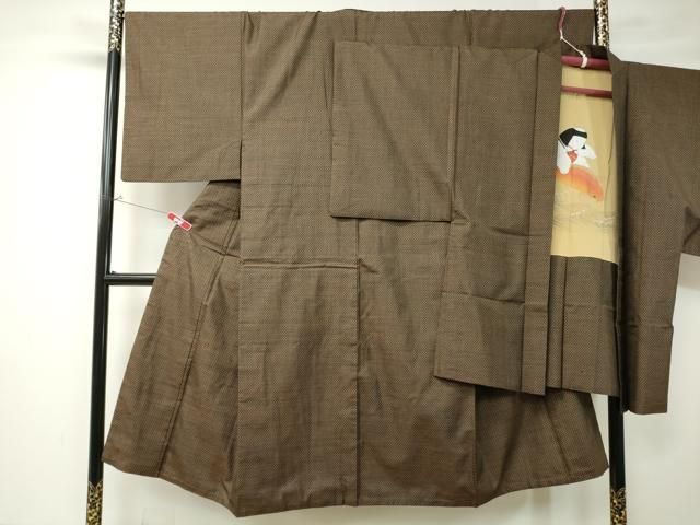平和屋着物男性　本場大島紬　アンサンブル　吉祥文　正絹　逸品　CAAM1299ev