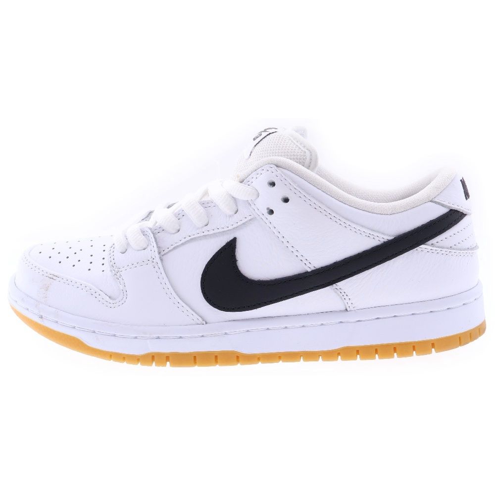 NIKE SB (ナイキエスビー) DUNK LOW ORANGE LABEL WHITE BLACK ダンク オレンジ ラベル ローカットスニーカー ホワイト/ブラック US8/26.0cm CD2563-101