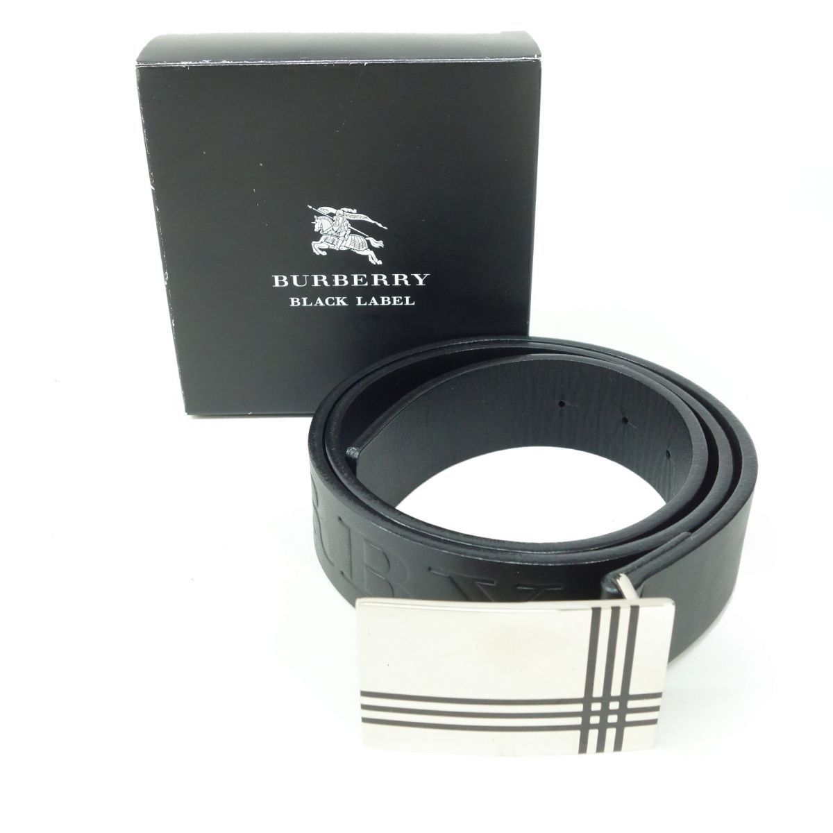 【美品】バーバリーブラックレーベル　ベルト BURBERRY BLACK LABEL バーバリーブラックレーベル ベルト