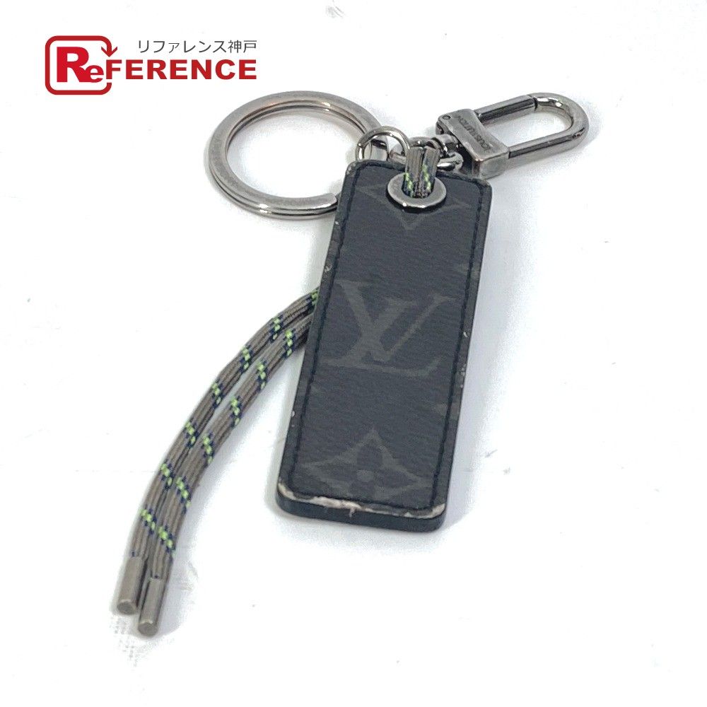 LOUIS VUITTON ルイヴィトン キーホルダー ポルトクレ タグ モノグラム フルオ MP0929 コーティングキャンバス グレー系