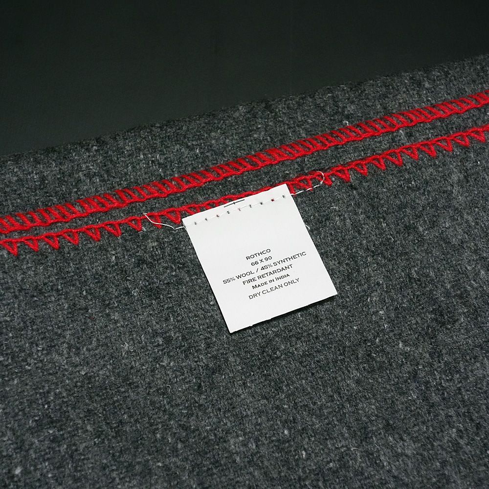新品 ROTHCO ロスコ ウール 難燃 ブランケット 大判 ミリタリー グレー 新品 ROTHCO ロスコ ブランド ウール 難燃 ブランケット レスキュー