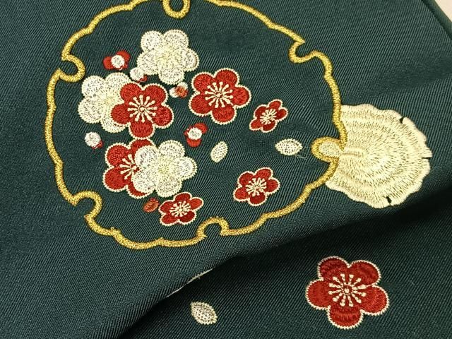 平和屋着物●女性　行灯袴　総刺繍　雪輪梅文　金糸　洗える着物　BAAU3649hj 平和屋着物○女性 行灯袴 総刺繍 雪輪梅文 金糸 洗える着物 BAAU3649hj