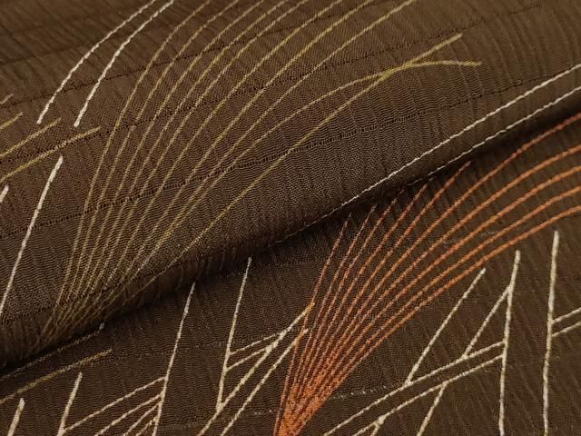 平和屋着物＊夏物 訪問着 絽 すすき文 洗える着物 AABB8825sx